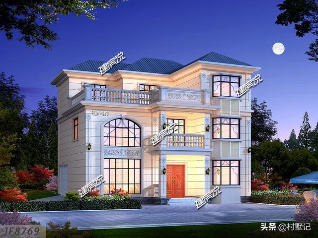 5款帶車庫農村別墅設計圖，二層和三層都有，想建幾層任你選擇！