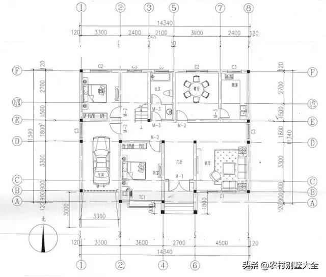 12款帶車庫的農村別墅設計圖，既經濟又實用，最低18萬就能建好