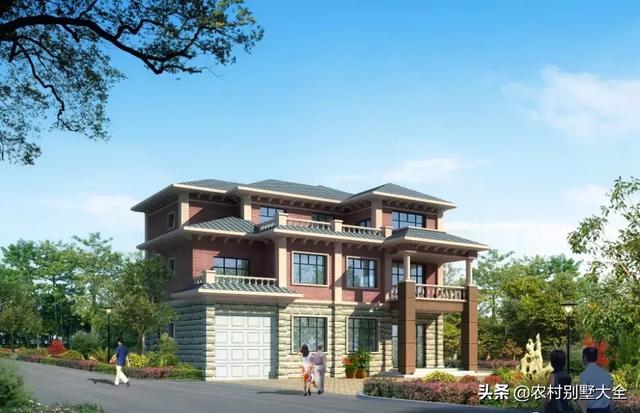 12款帶車庫的農村別墅設計圖，既經濟又實用，最低18萬就能建好