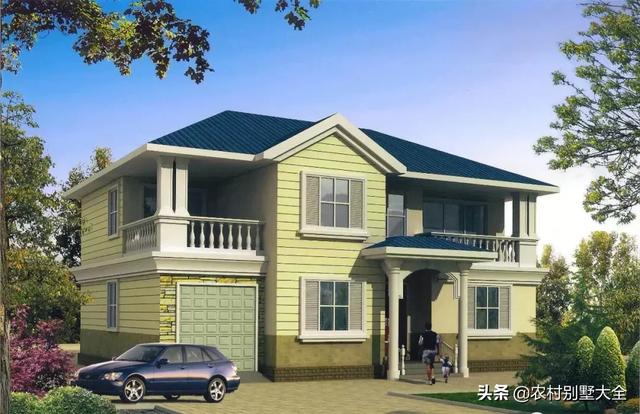 12款帶車庫的農村別墅設計圖，既經濟又實用，最低18萬就能建好