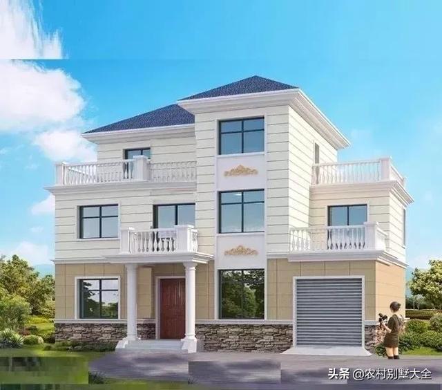 12款帶車庫的農村別墅設計圖，既經濟又實用，最低18萬就能建好