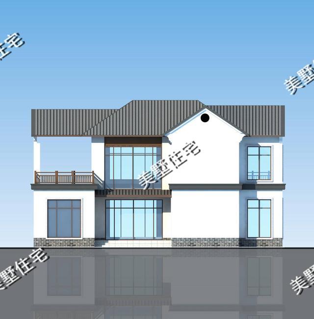 新中式別墅設計圖，布局大氣上檔次，現代元素與傳統建筑元素相結合