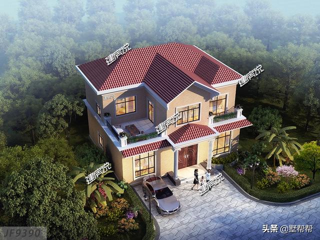 三款現代簡約農村別墅設計圖，照著建準沒錯，村里人都說好看