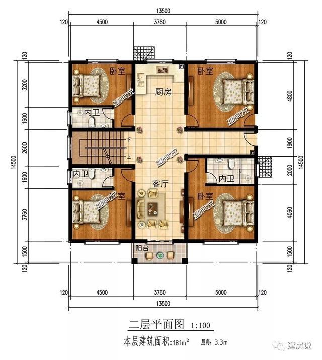 造價(jià)50萬左右二層自建別墅設(shè)計(jì)圖，布局，外觀都沒得挑，越住越舒服