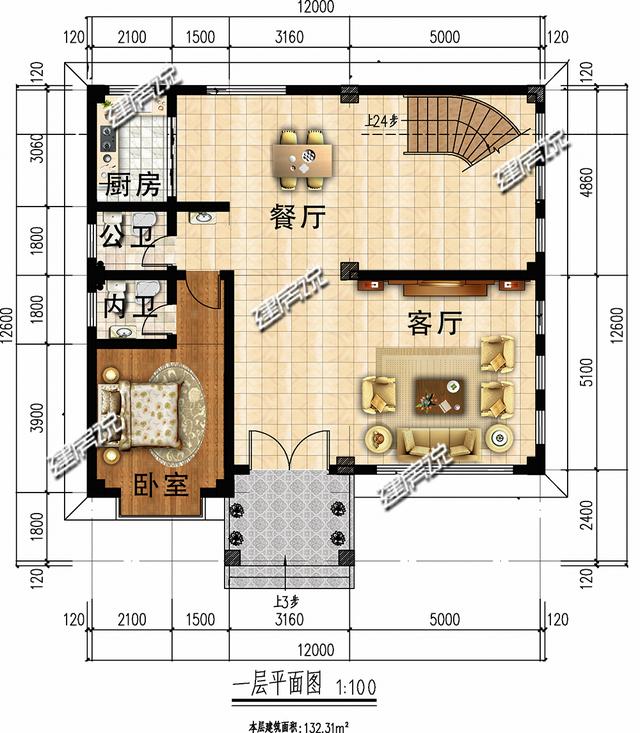 這棟現代風別墅設計圖，處處彰顯著實用主義，又不失美觀大方