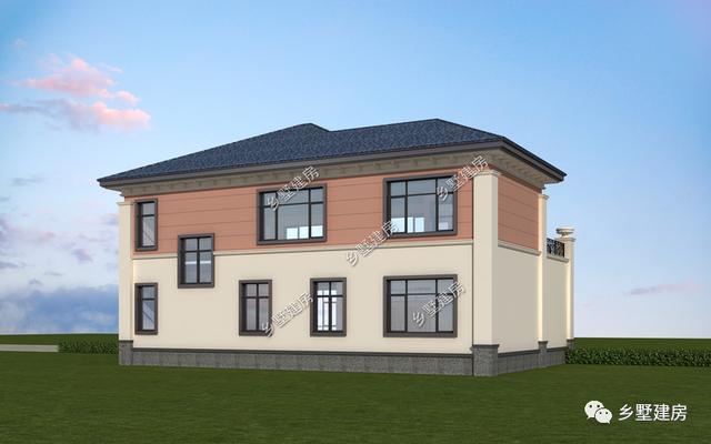 二層花園別墅設計圖，給人以清新自然的視覺感受