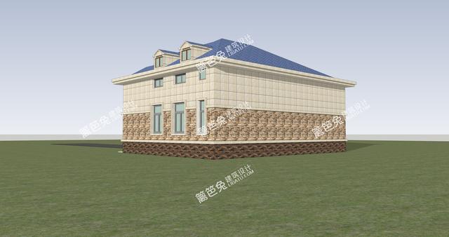 兩層的新農村自建房別墅設計圖，外觀精美，戶型實用