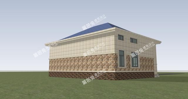 兩層的新農村自建房別墅設計圖，外觀精美，戶型實用