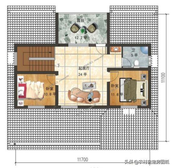 3款一層半農(nóng)村別墅計(jì)圖，設(shè)計(jì)造型別致，取材簡單，易于建造。