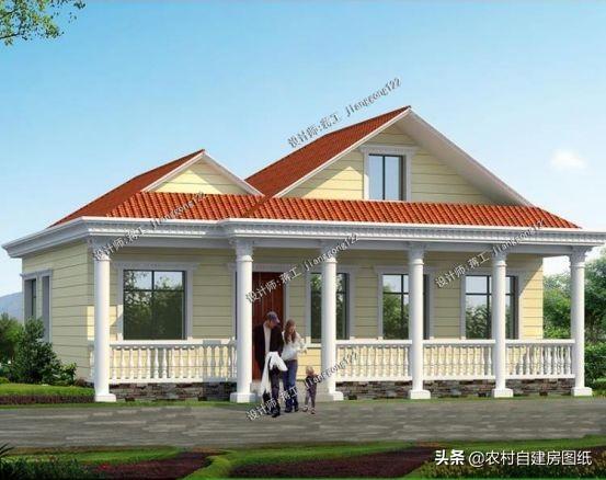 3款一層半農(nóng)村別墅計(jì)圖，設(shè)計(jì)造型別致，取材簡單，易于建造。