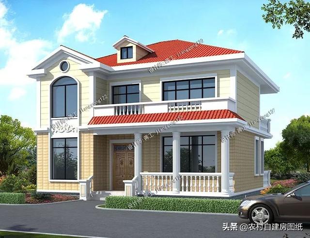 這款二層農村小別墅設計圖，外觀精致漂亮，室內設計的也非常舒適