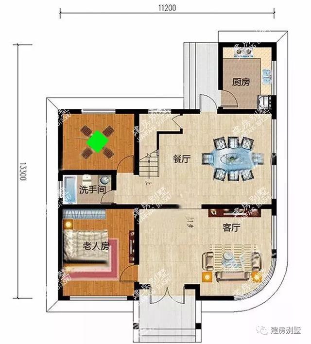 分享兩棟自建房設計圖，單看外觀就覺得這別墅很不錯