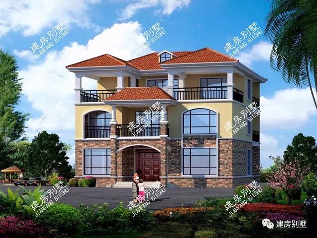 分享兩棟自建房設計圖，單看外觀就覺得這別墅很不錯