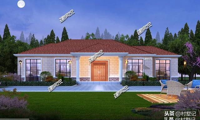 分享10棟一層農(nóng)村別墅設(shè)計圖，在城里買房不如回農(nóng)村建一棟別墅！