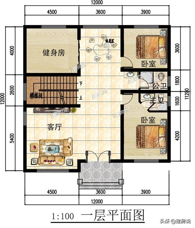 3款開間12米的別墅設計圖，在農村很流行，如果你想要建房，可以先收藏起來