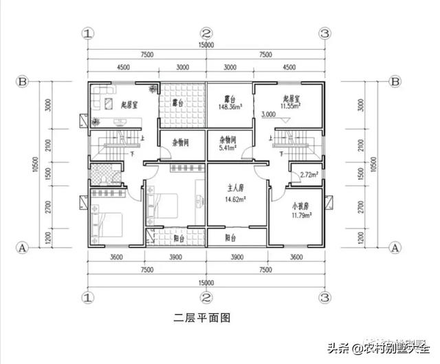 帶堂屋、庭院的農(nóng)村自建房設(shè)計(jì)圖，看了之后你一定會(huì)喜歡的