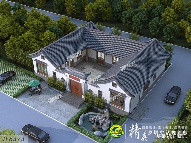 精選10款一層農村別墅設計圖， 在城里買房不如回農村建一棟別墅！