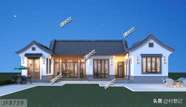 精選10款一層農村別墅設計圖， 在城里買房不如回農村建一棟別墅！