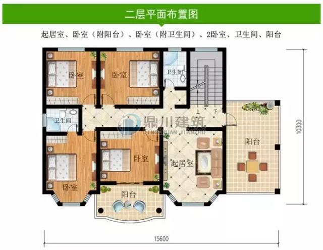 8款面寬15米的農村別墅設計圖，第1棟中式風格，第3棟帶車庫