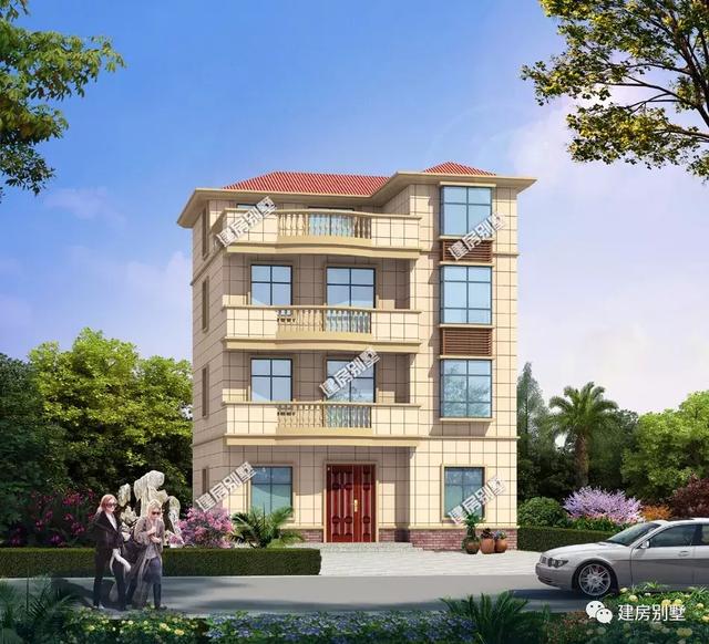 兩款面寬10.5米的四層農(nóng)村別墅設(shè)計(jì)圖，都是很適合在老家建的房子