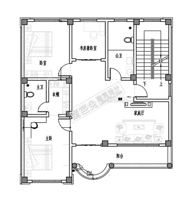 這款四層自建房別墅設計圖，占地只有100平米，三面采光，建成效果也是棒棒噠