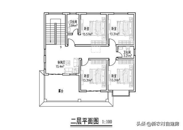 介紹一款農(nóng)村2層自建房設(shè)計(jì)圖，外觀新穎大氣