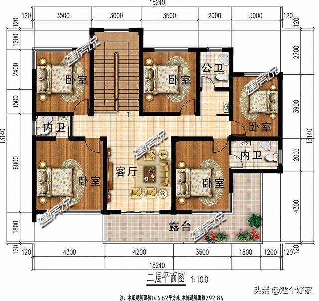 現代風別墅設計圖，獨有的簡約、線條感與抽象派的藝術氣質，在眾風格中也是獨樹一幟