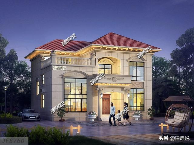 3款面寬12米的別墅設計圖，戶型設計合理，外觀簡約歐式風格