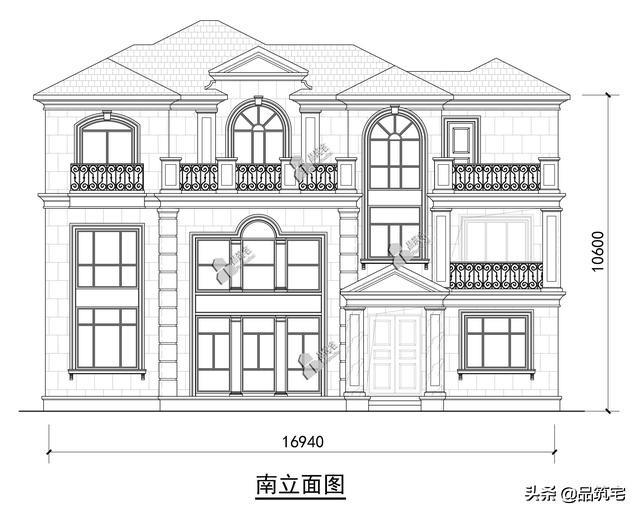 三層法式別墅設(shè)計圖，層次感豐富，法式細(xì)節(jié)細(xì)致到位，絕對的經(jīng)典