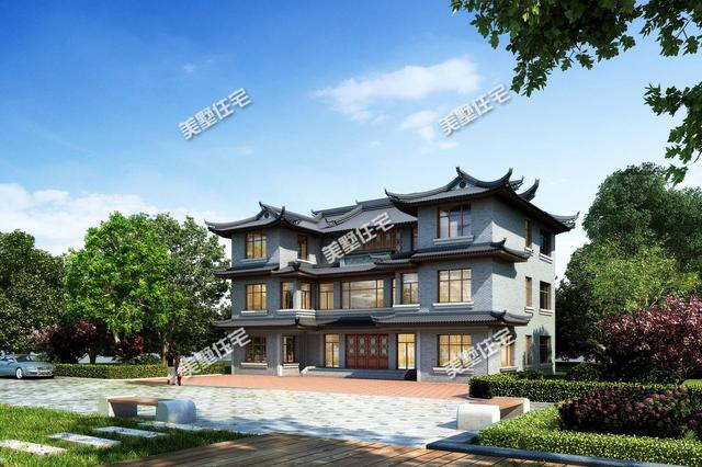 要建房還是中式別墅好，這款三層中式別墅設(shè)計(jì)圖，建成住一百年都不會(huì)過時(shí)