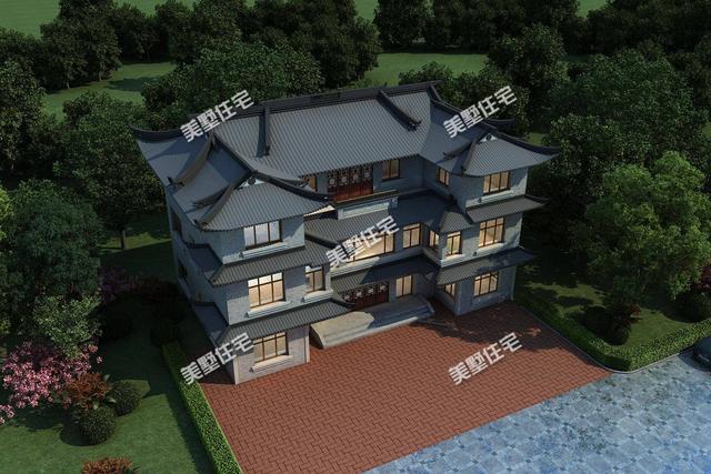 要建房還是中式別墅好，這款三層中式別墅設(shè)計(jì)圖，建成住一百年都不會(huì)過時(shí)