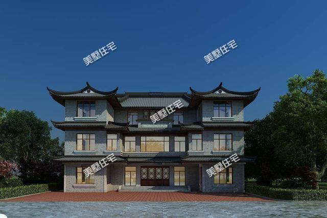 要建房還是中式別墅好，這款三層中式別墅設(shè)計(jì)圖，建成住一百年都不會(huì)過時(shí)