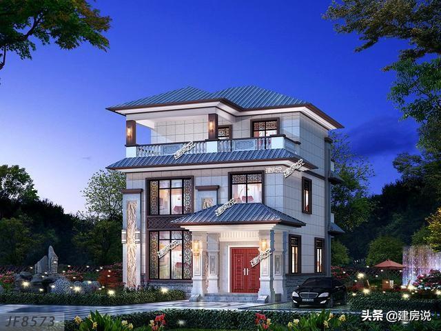 小宅基地這樣建房保證好看，4款占地不到100平的別墅設計圖