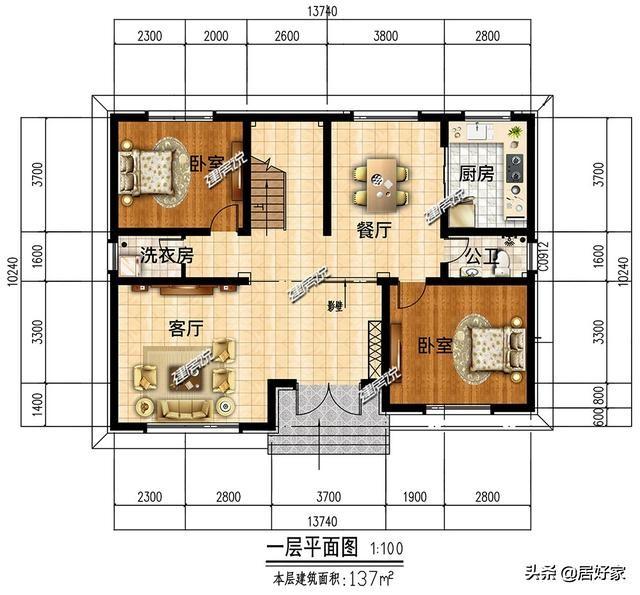 分享幾款二層別墅設計圖，選一款別墅建在老家，經濟又實用