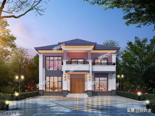 分享幾款二層別墅設計圖，選一款別墅建在老家，經濟又實用
