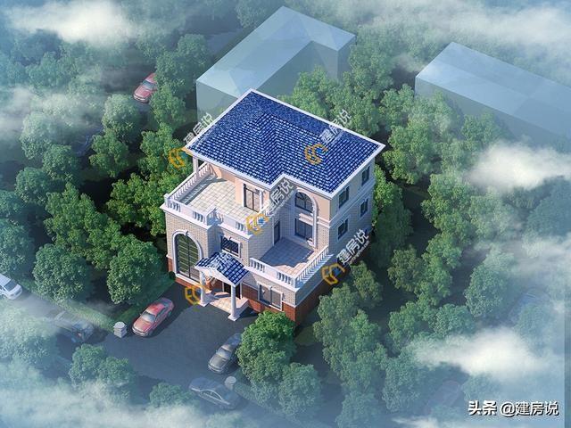30萬三層別墅設計圖，在農村建房的話，建三層最實用