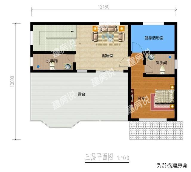 30萬三層別墅設計圖，在農村建房的話，建三層最實用