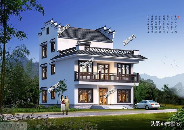 3款中式別墅設(shè)計圖任你選，經(jīng)典雅致，書香氣息