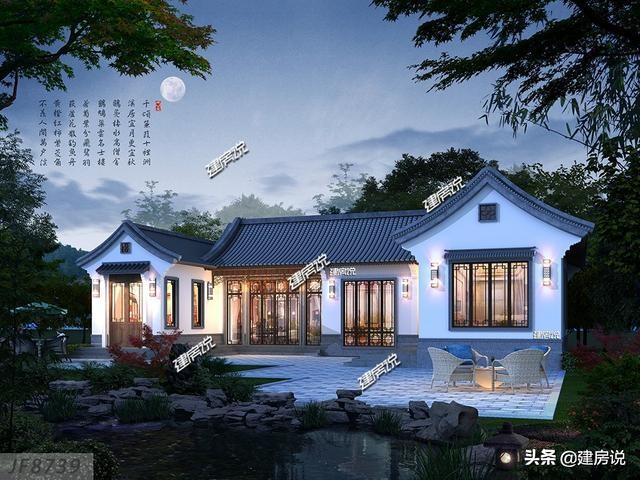 精選5款一層別墅設計圖，買房不如蓋別墅！美到爆！看完趕緊把圖紙收藏了
