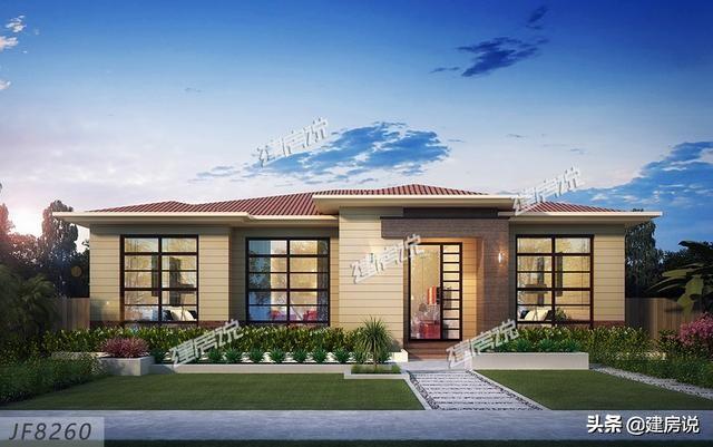 精選5款一層別墅設計圖，買房不如蓋別墅！美到爆！看完趕緊把圖紙收藏了