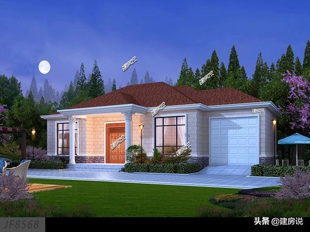 精選5款一層別墅設計圖，買房不如蓋別墅！美到爆！看完趕緊把圖紙收藏了