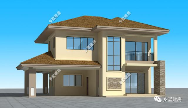 現代簡約農村別墅設計圖，建上這么一棟，不僅時尚美觀，而且幾十年都不會過時