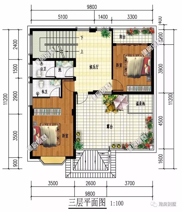分享6款占地面積120平米左右的別墅設計好戶型，每一棟都是獨一無二的存在