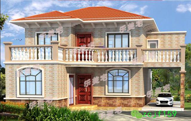 分享幾款帶車庫設計的二層別墅設計圖紙，適不適合你家的宅基地呢？