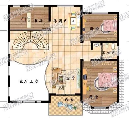 這款三層別墅設計頗具特色，多面體結構設計帶有多各窗戶，外觀漂亮