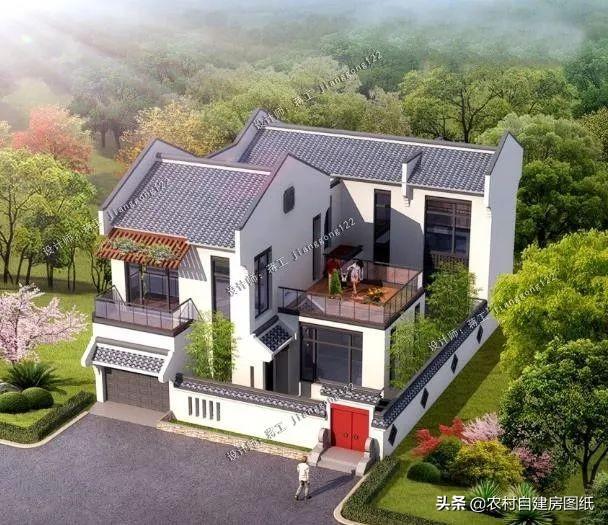 這套帶柴火灶和堂屋二層小別墅設(shè)計(jì)圖，讓你有面子還住的舒適