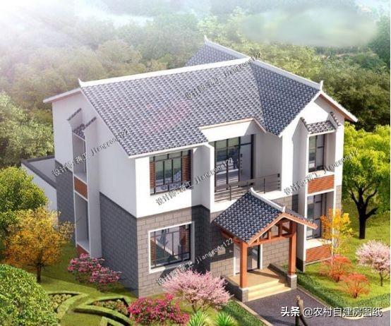 這套帶柴火灶和堂屋二層小別墅設(shè)計(jì)圖，讓你有面子還住的舒適