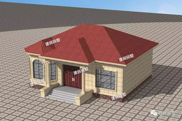 一層別墅設計圖，不僅漂亮，建起來才十多萬