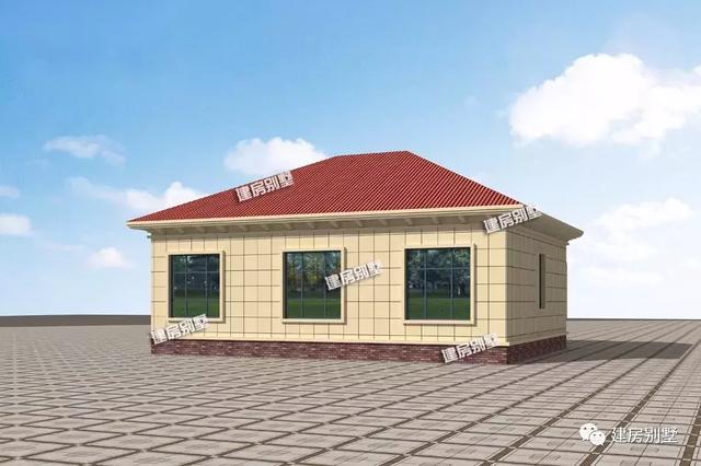 一層別墅設計圖，不僅漂亮，建起來才十多萬