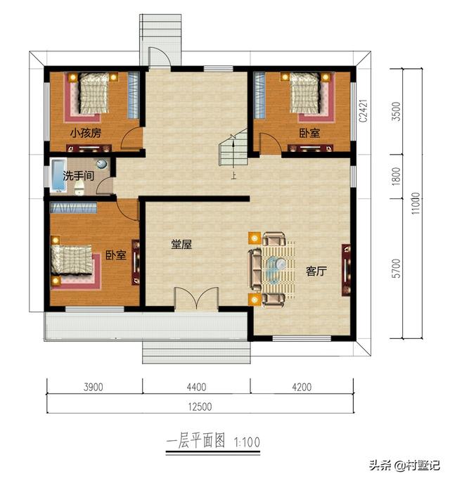 6款一層別墅設計圖推薦給你，造價才十幾萬，別再說你住不起別墅了